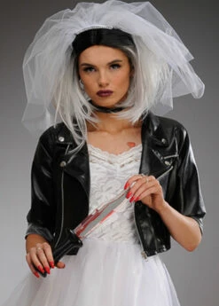 Womens Petite Bride Of Chucky Style Black Jacket