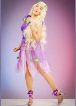 Womens Petite Size Rapunzel Style Fairy Princess Costume 7 Womens Petite Size Rapunzel Style Fairy Princess Costume -PartyPersona Store womens petite rapunzel fairy princess costume 02