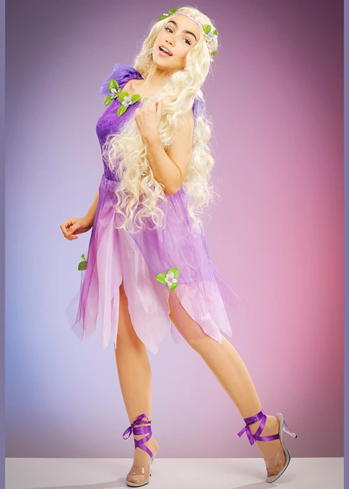 Womens Petite Size Rapunzel Style Fairy Princess Costume 5 Womens Petite Size Rapunzel Style Fairy Princess Costume - Image 3