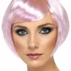 Womens Short Pink Babe Wig -PartyPersona Store womens pink babe wig