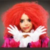 Womens Halloween Red Crimped Killer Clown Wig