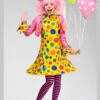 Womens Cute Spotty Clown Lady Costume -PartyPersona Store womens spotty clown costume 32882