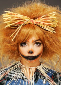 Zombie Scarecrow Bloody Straw Bow Headband