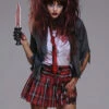 Womens Halloween Zombie Schoolgirl Costume -PartyPersona Store zombie schoolgirl halloween costume